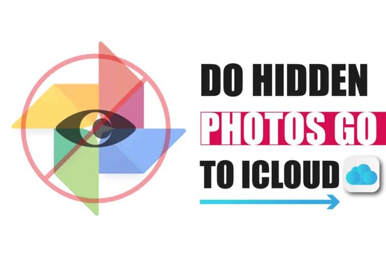 do hidden photos go to icloud