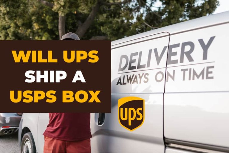Will ups ship a USPS box